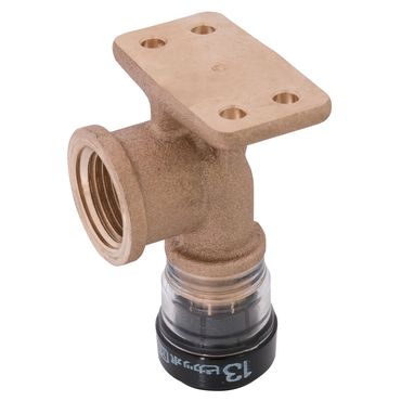 PPDWL ピカッポ 樹脂管(PEX)用ワンタッチ継手 台付き給水栓エルボ