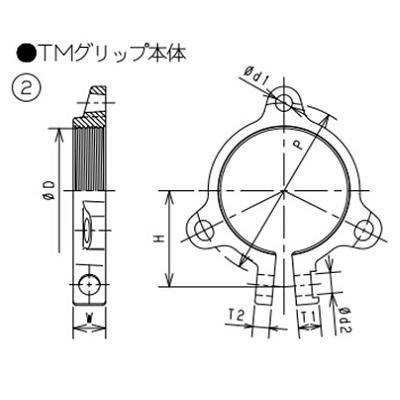 バルブを豊富に在庫｜東亜高級継手バルブ製造 TMG-Fフランジグリップ