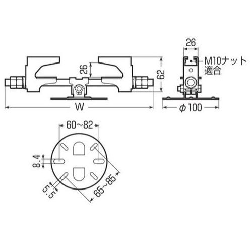 Sghf バルブを豊富に在庫|SGHF ビームラックル(H・I形鋼用)金属製丸形フランジ付: 電設資材|イシグロ webstation
