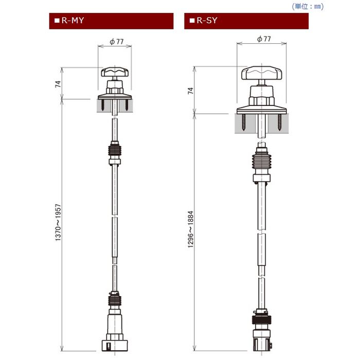 バルブを豊富に在庫｜R-SY 遠隔開閉器(ユニバーサル型): 給排水資材