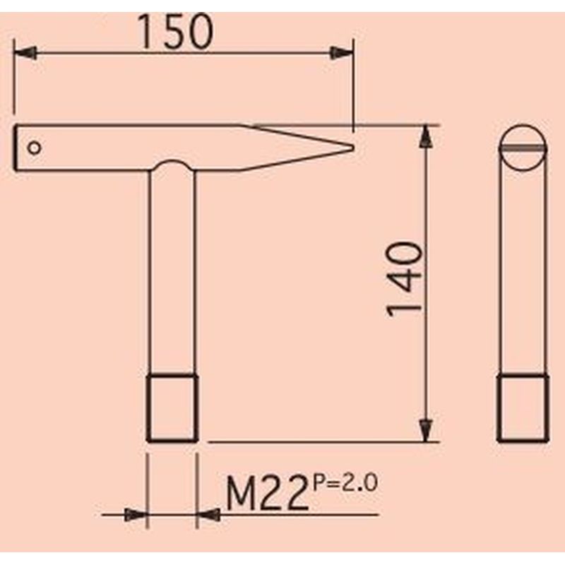 バルブを豊富に在庫｜福西鋳物 No.24 T形開閉ハンドル: マンホール蓋・桝・点検口・ルーフドレン｜イシグロ webstation