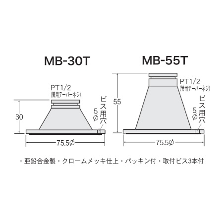 丸山産業 MB-30T 温度計取付台【亜鉛・角ダクト用】