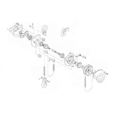 チェンブロックCB010用パーツ シタフック1式 C3BA01010213