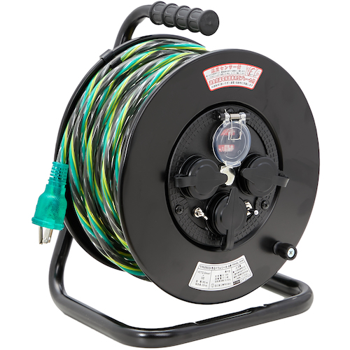 TRHDL-30M ����h�������[�� �h�J�h�o�^100V ���x�Z���T�[�t �A�[�X�t �ߕ��טR�d�ی쌓�p�u���[�J�[�t 30m