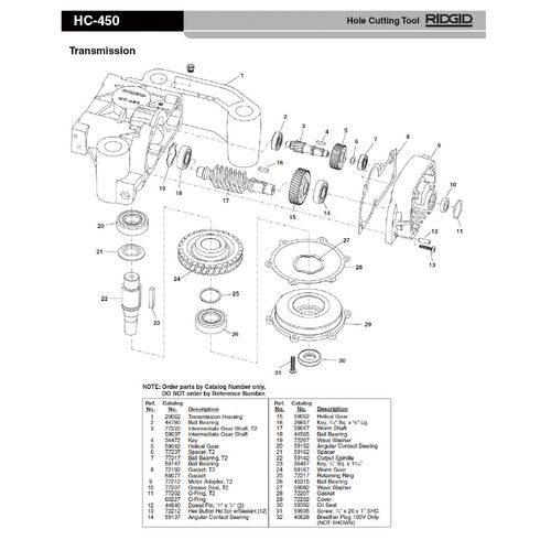 RIDGID 59137 {[ xAO F/HC-450