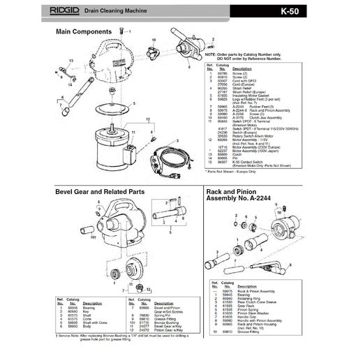 RIDGID 61575 A-569 R[ F/K-50