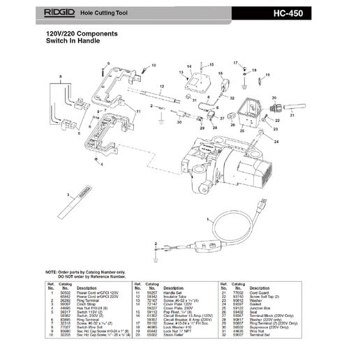 RIDGID 72147 WNV{bNX Jo[ F/HC-450