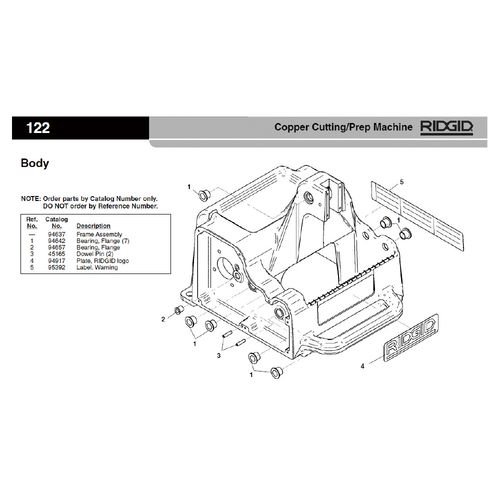 RIDGID 94637 t[ F/122J