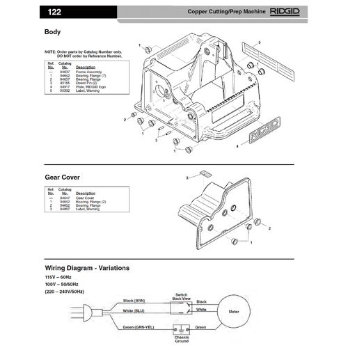 RIDGID 94657 tW [}[ F/122J