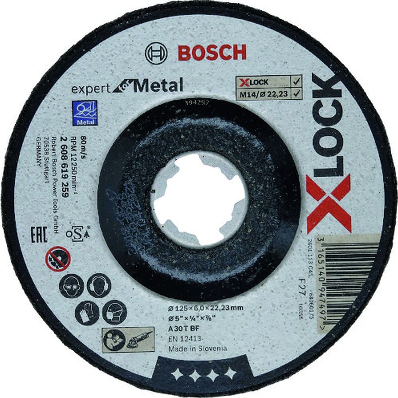 ボッシュ X-LOCK アルミナディスク125G24 50 2608619171-