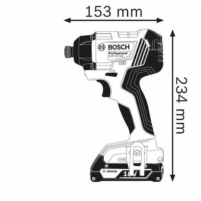 バルブを豊富に在庫｜ボッシュ GDR18V160 コードレスインパクト