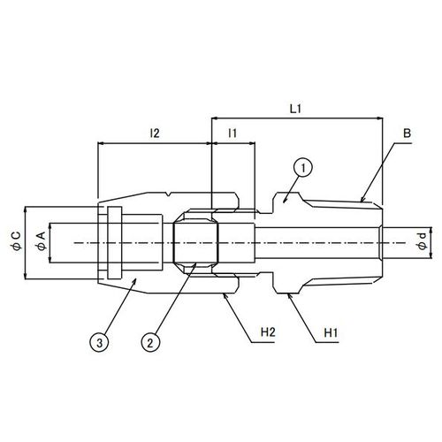 IVL-TUW ツインロック ハーフユニオン リング式銅管継手